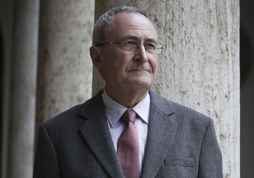 Ramon Lapiedra, rector de la Universitat de València entre 1984 y 1994. Foto: Miguel Lorenzo.
